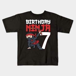 7Th Ninja I'M 7 Bday Best Kids T-Shirt